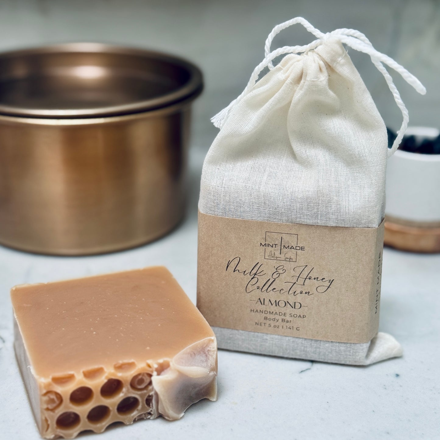 Almond 'Milk and Honey' Soap | Raw Goats Milk and Honey Soap