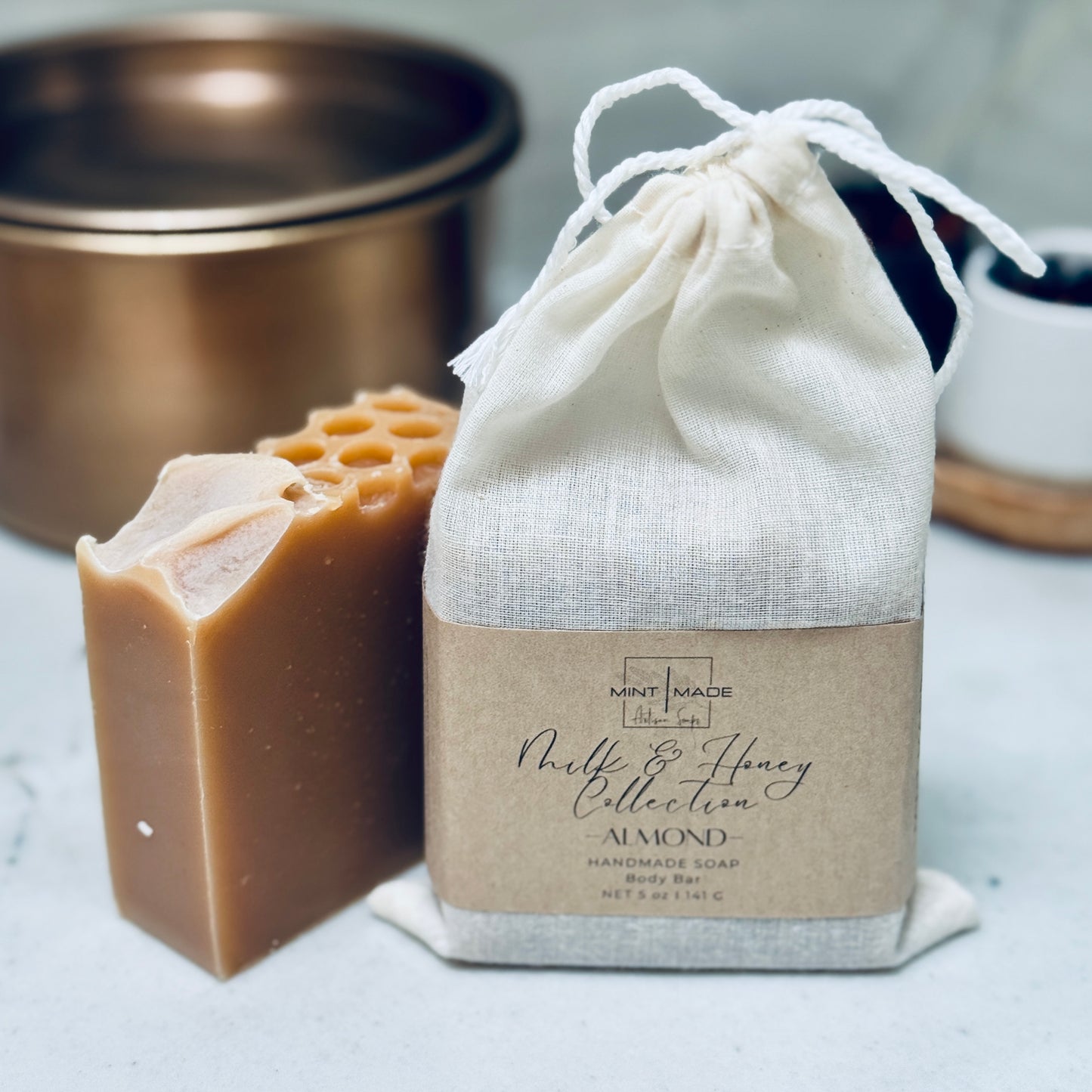 Almond 'Milk and Honey' Soap | Raw Goats Milk and Honey Soap
