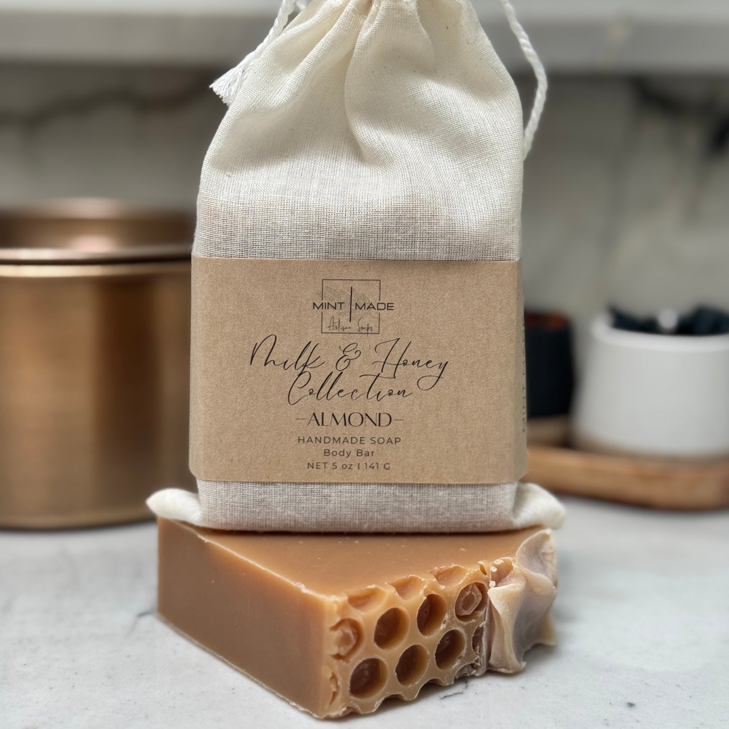 Almond 'Milk and Honey' Soap | Raw Goats Milk and Honey Soap