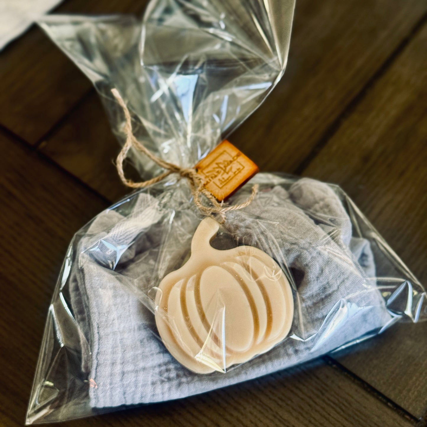 Baby Pumpkin soap with wash cloth