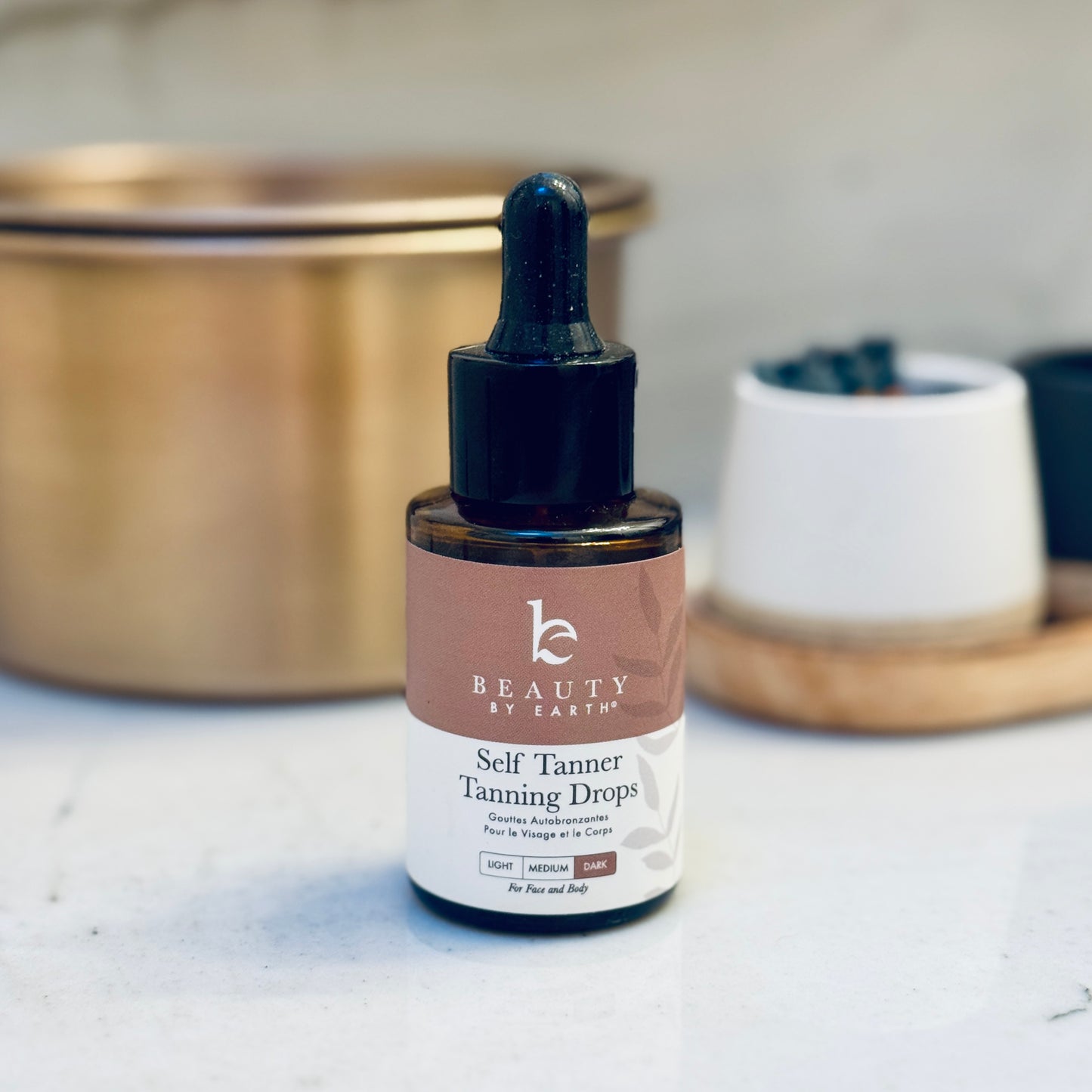 Self Tanner Face Drops | Dark | Beauty By Earth