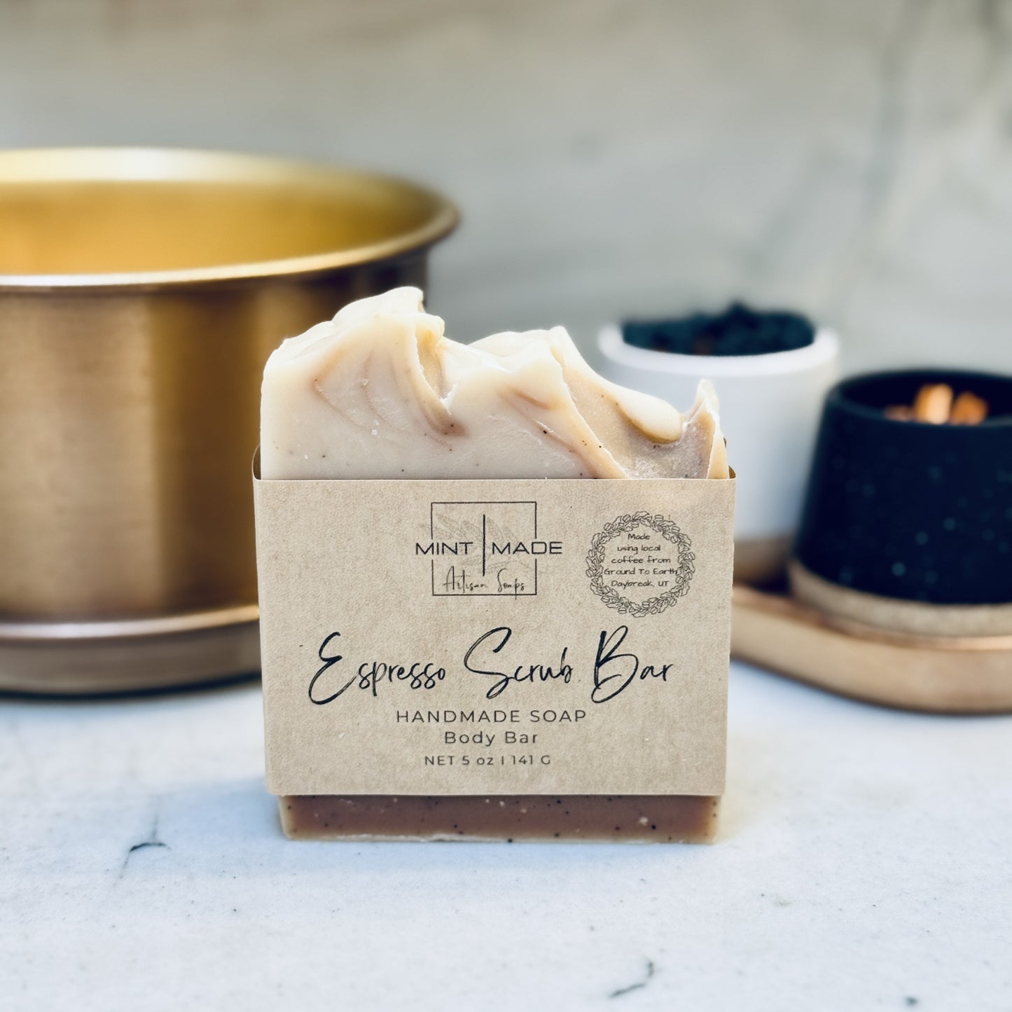 Espresso Scrub Bar Handmade Soap