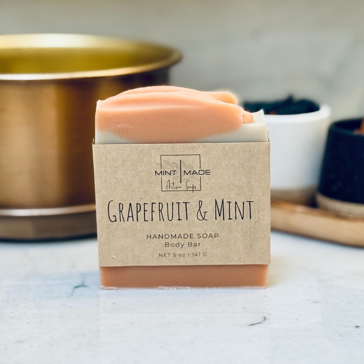 Grapefruit and Mint Handmade Soap