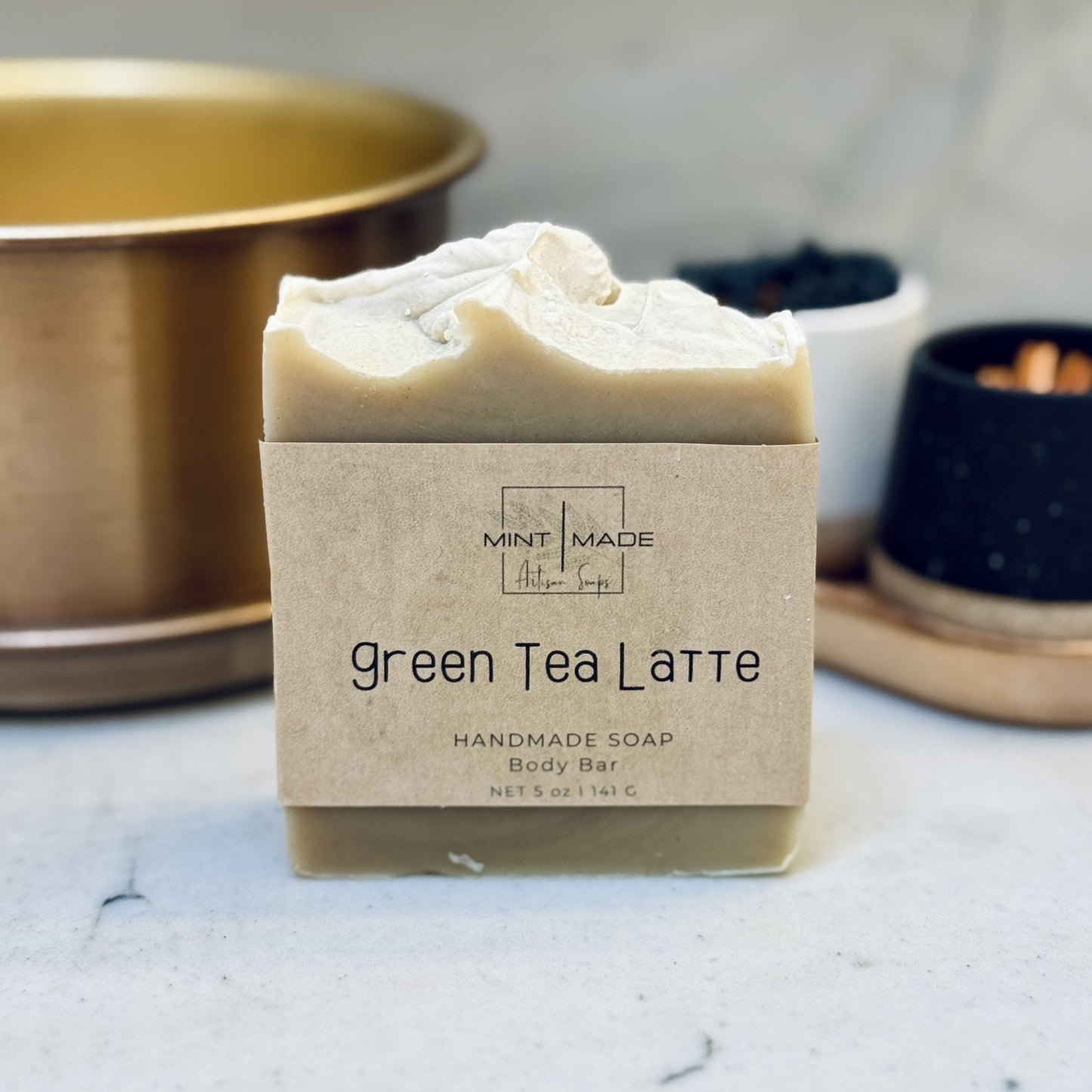 Green Tea Latte Handmade Soap
