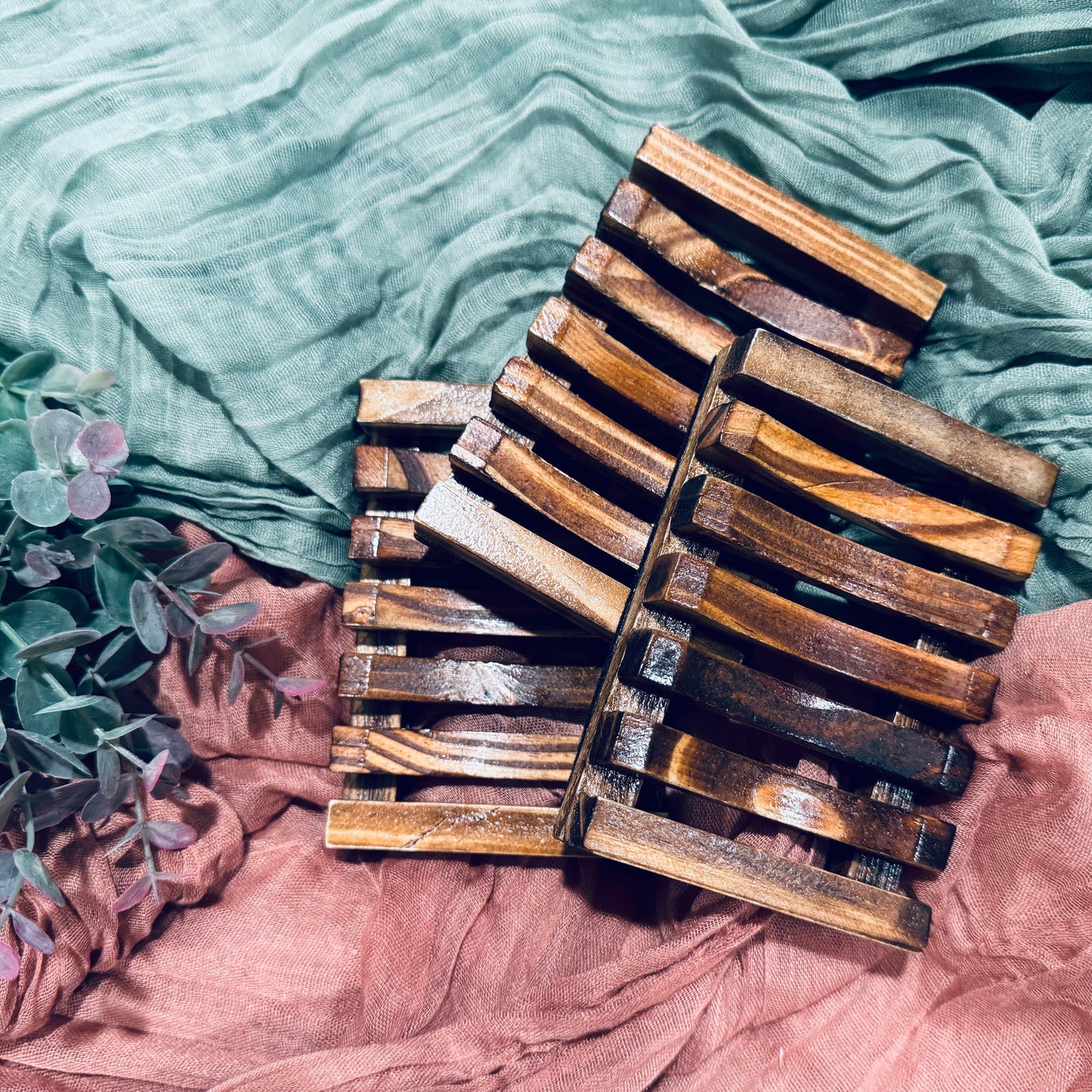 Natural Pine Wood Soap Dish