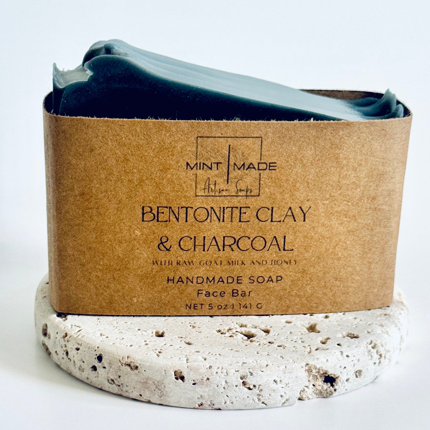 Bentonite Clay & Charcoal Face Bar | Acne Soap