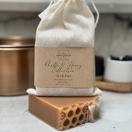 Almond 'Milk and Honey' Soap | Raw Goats Milk and Honey Soap