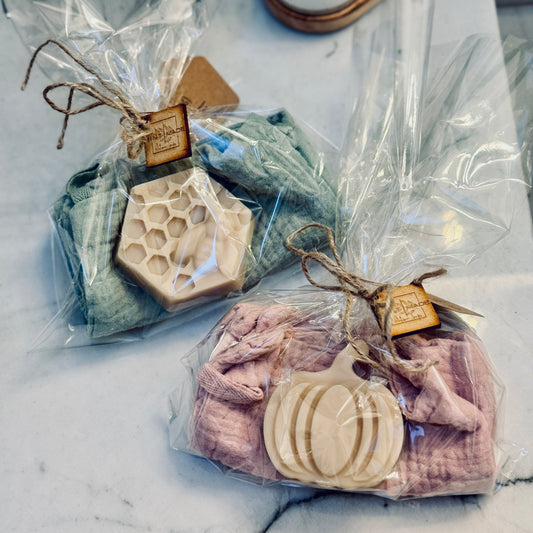 Baby Shower gift soap and wash cloth