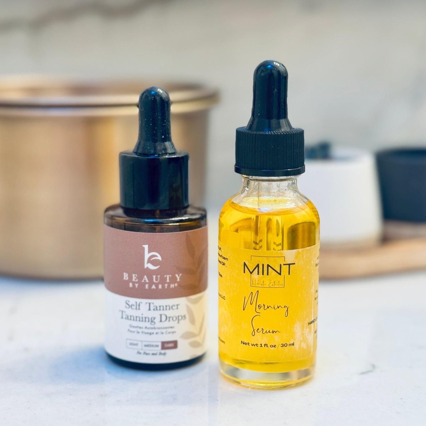 Morning Tan and Glow Duo | Morning Serum and Tanning Drops