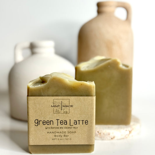 Green Tea Latte Handmade Soap