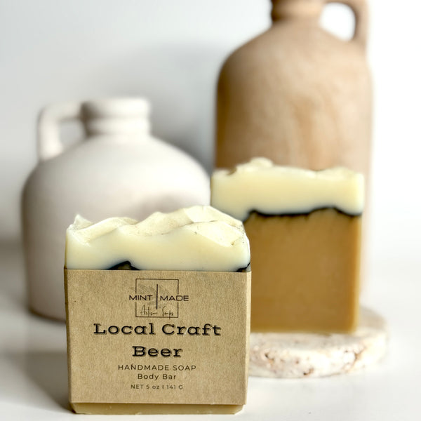 Local Craft Beer Handmade Soap | Manly Soap Bar – Mint Made Skincare