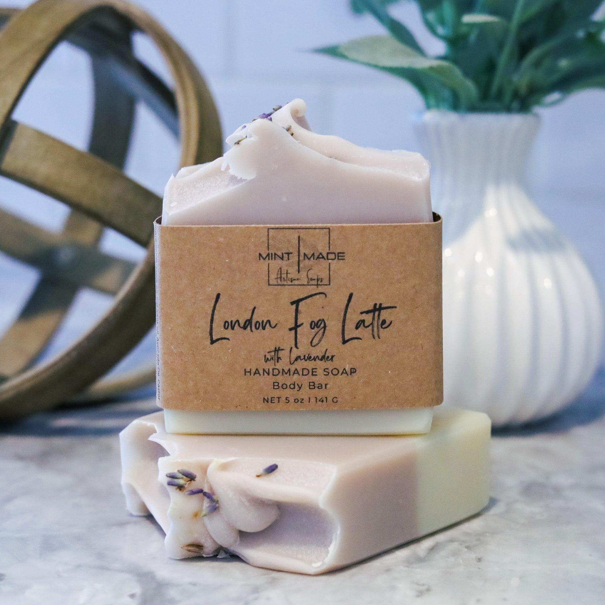 Earl Grey, Bergamot, London Fog handmade Soap with lavender