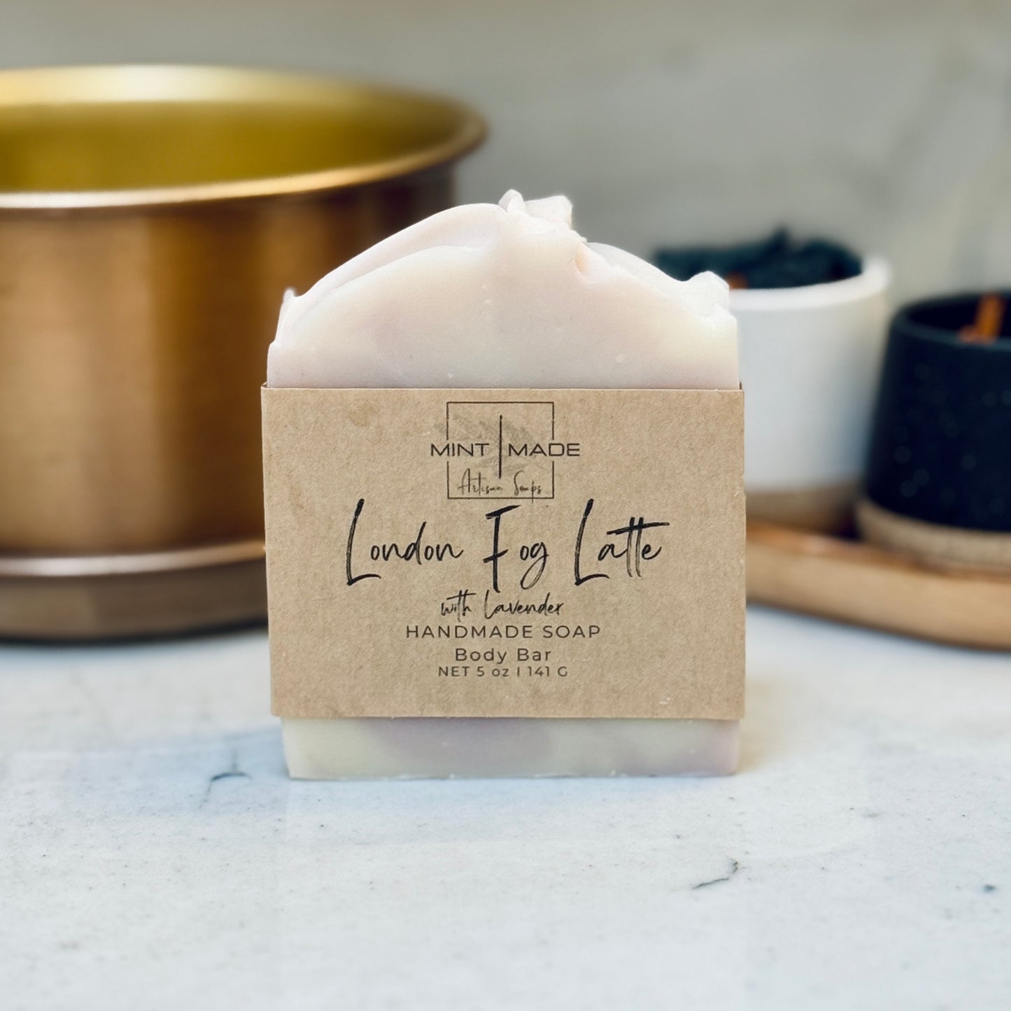 London Fog Latte with Lavender Handmade Soap