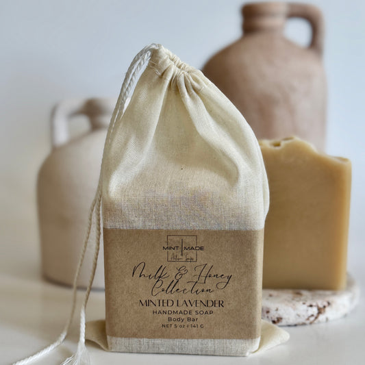 Minted Lavender Milk & Honey | Raw Honey and Goats Milk Soap