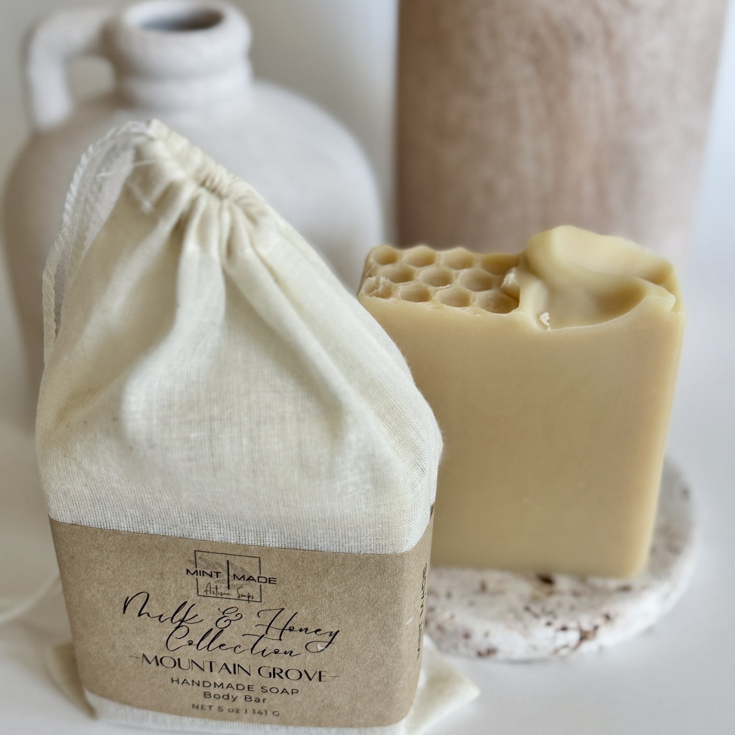 Mountain Grove Milk and Honey | Raw Honey and Goats Milk Soap