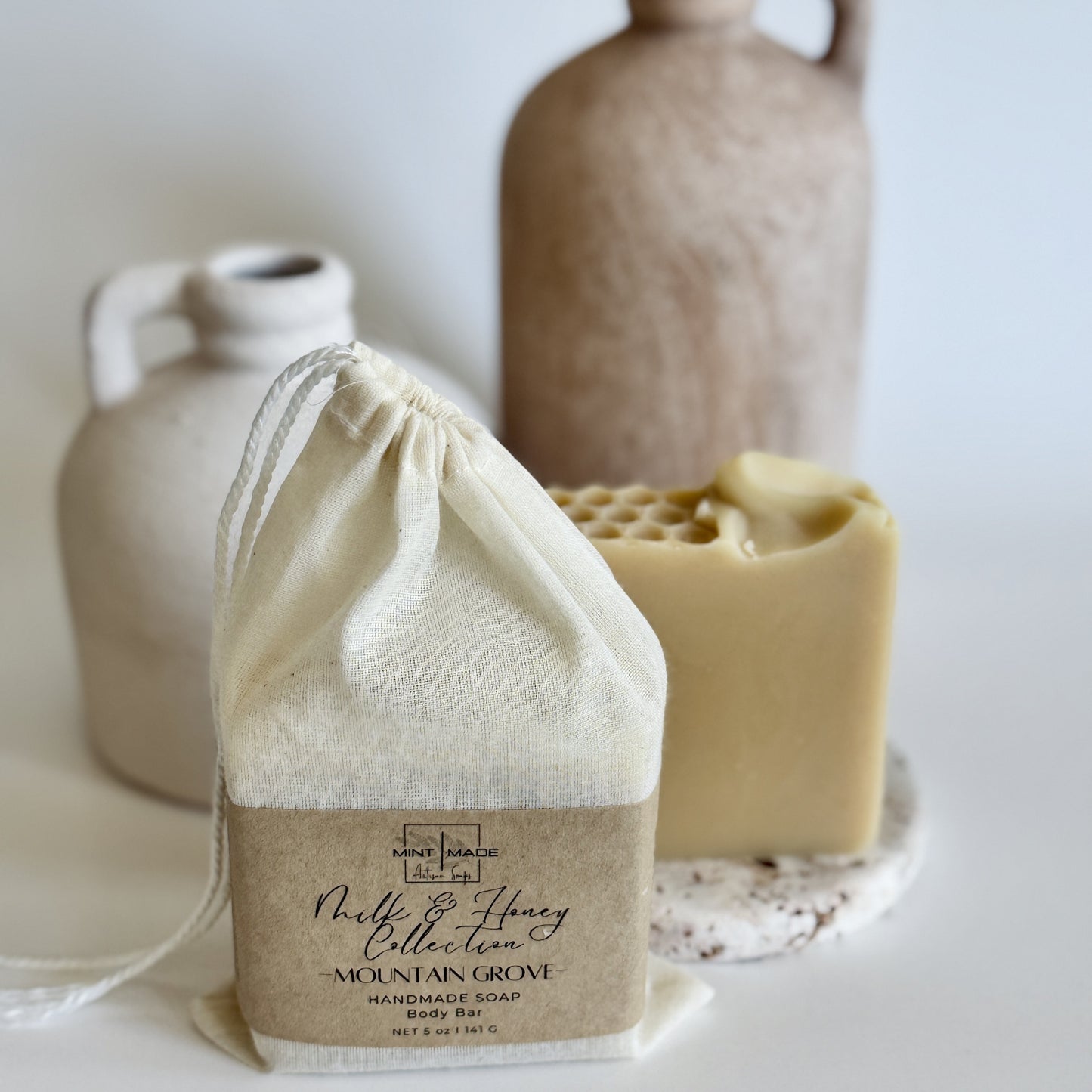 Mountain Grove Milk and Honey | Raw Honey and Goats Milk Soap