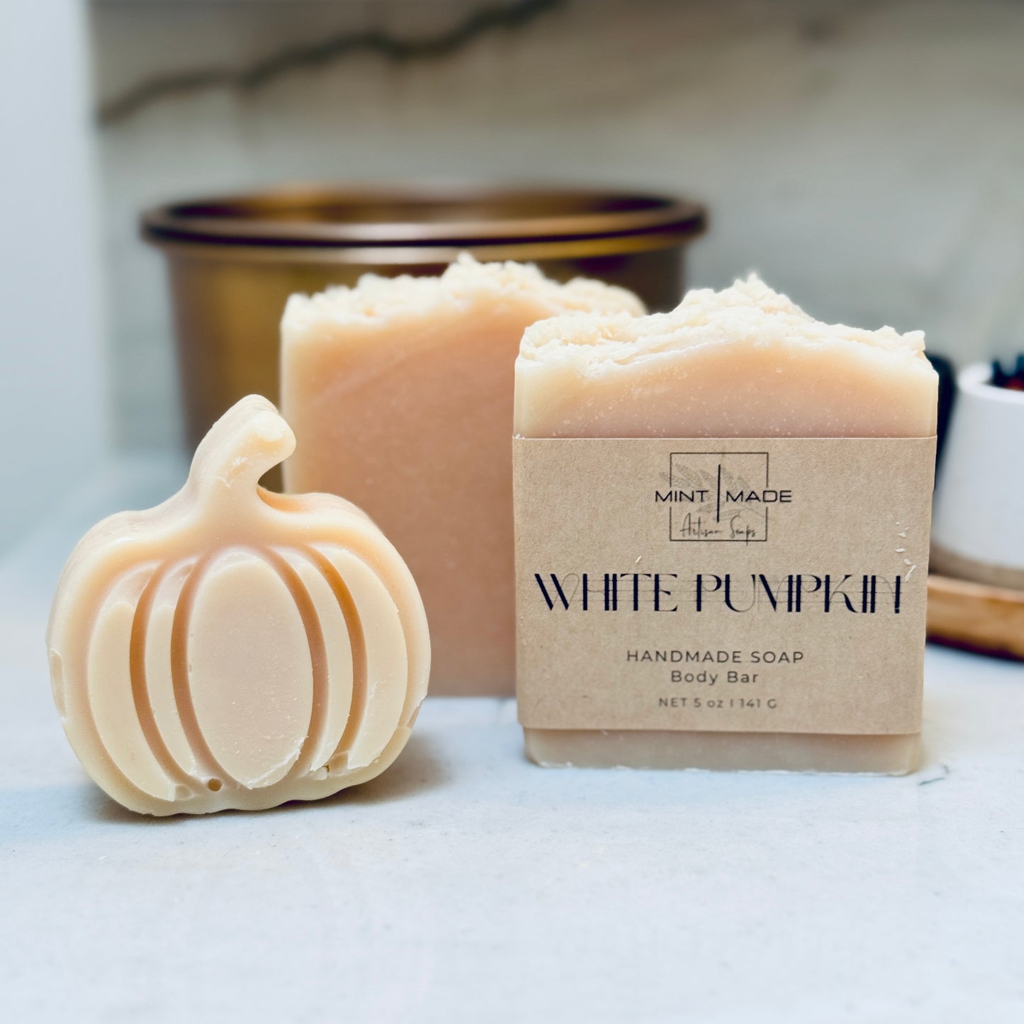 White Pumpkin Soap | Spice Blend Halloween Soap